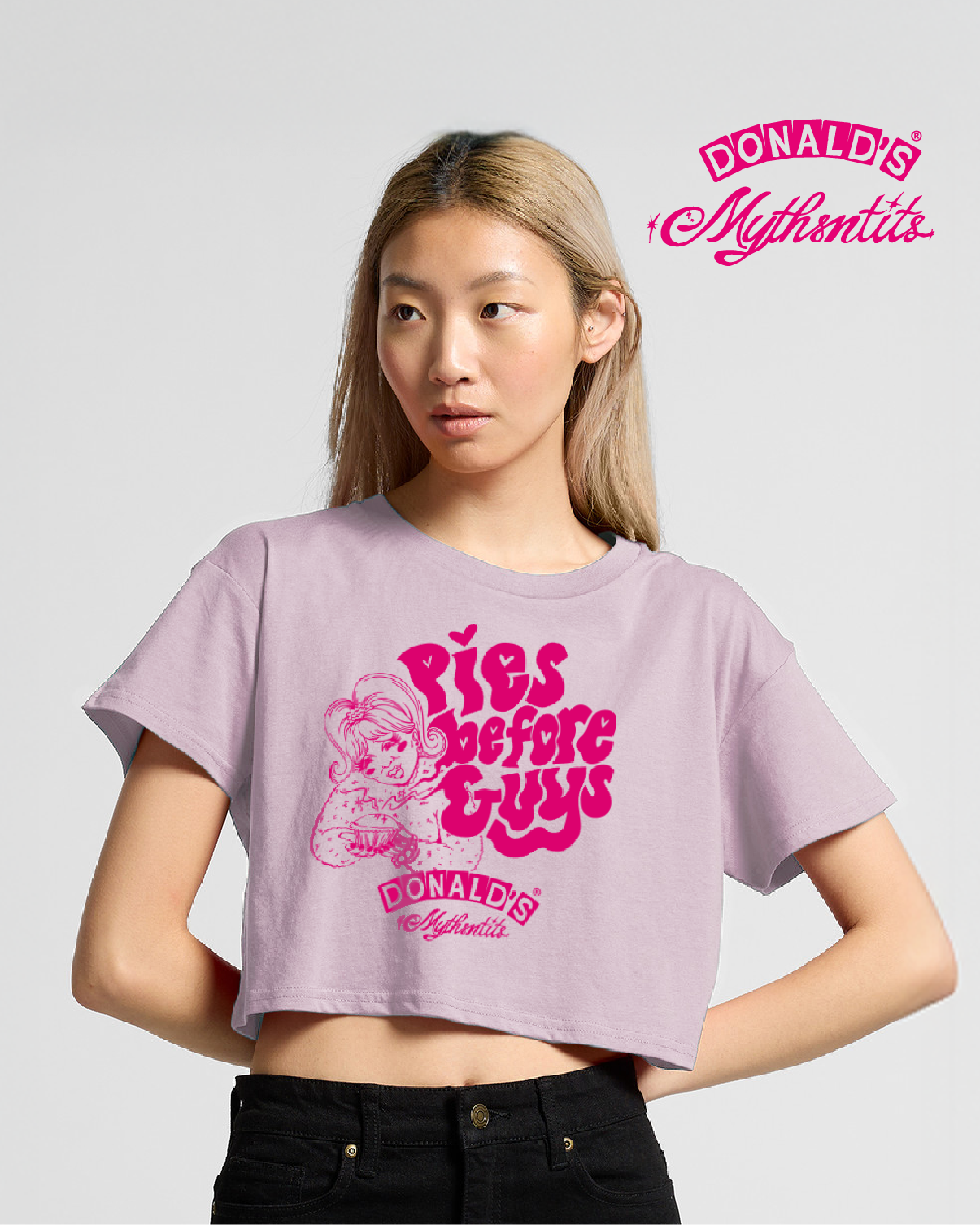Pie Before Guys Crop Tee