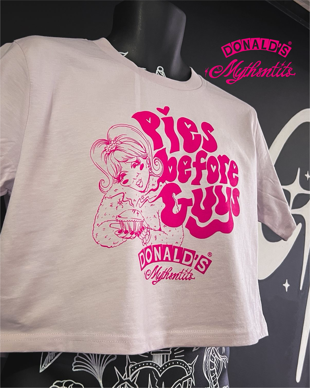 Pie Before Guys Crop Tee